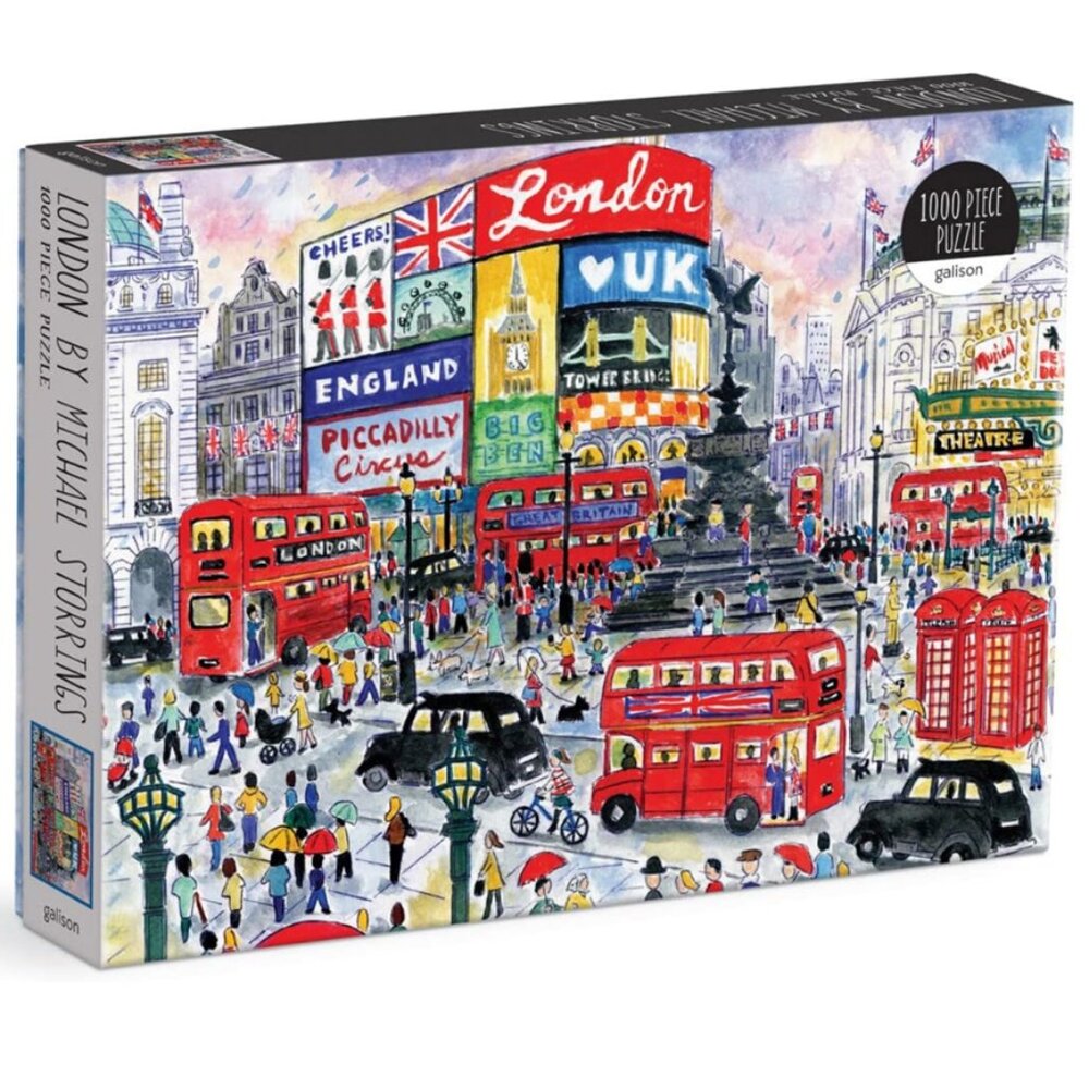 LONDON STREET SCENE PUZZLE 1,000 PIECES - MICHAEL STORRINGS